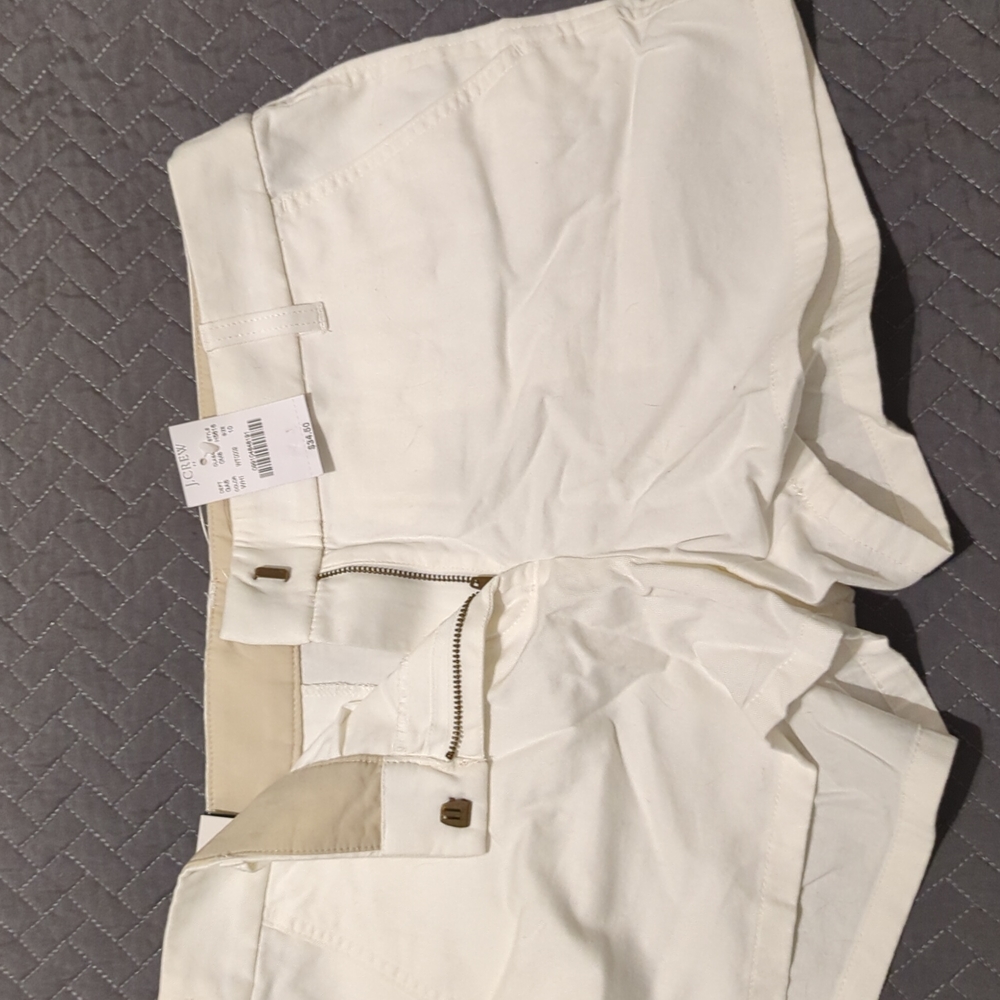 White J Crew Size 10 Shorts